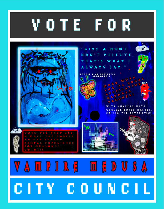 "Vampire Medusa for City Council" - kB Echo Frame, Nascent Edition, the First Batch
