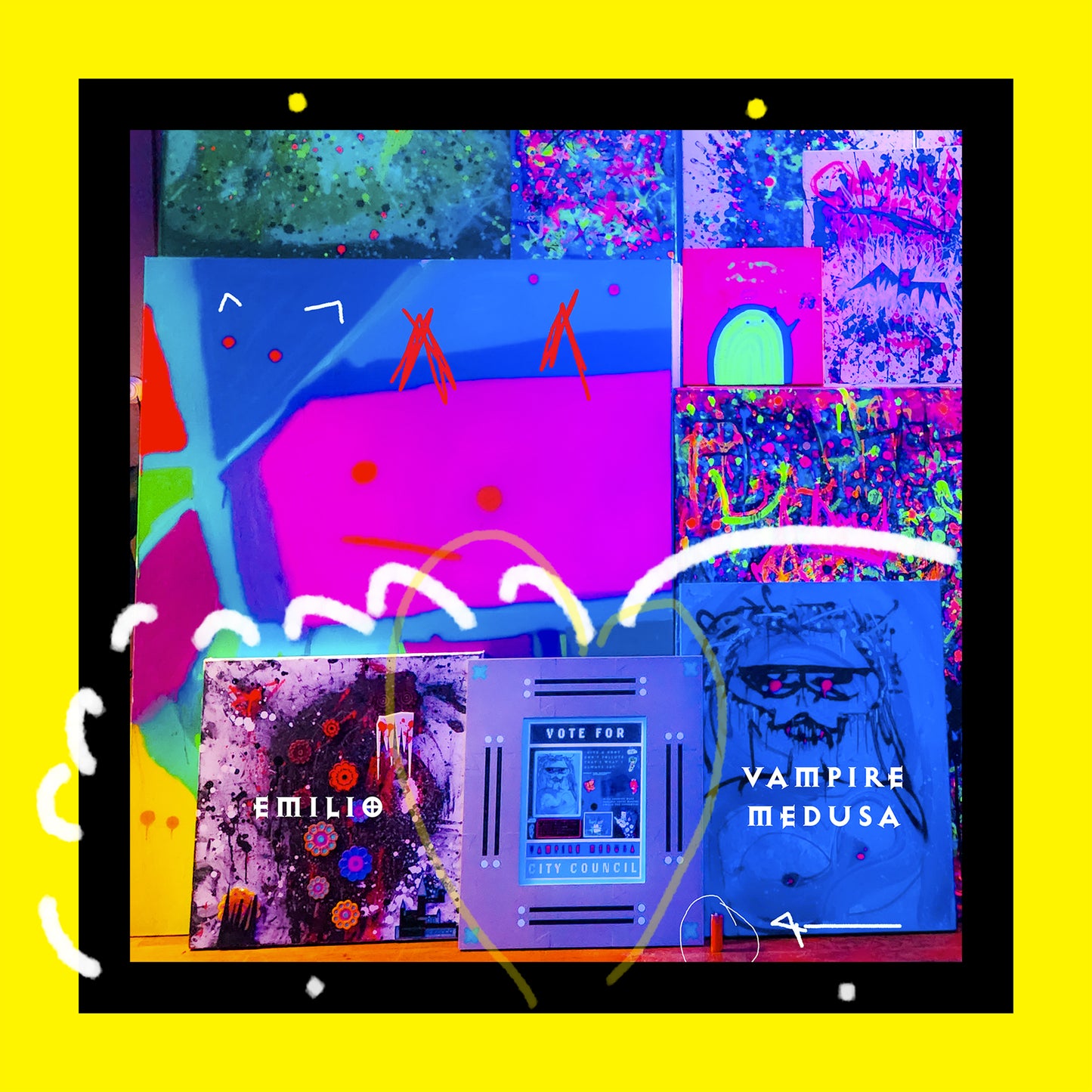 Vampire Medusa for City Council - Kb DigiDoodle Canvas Print