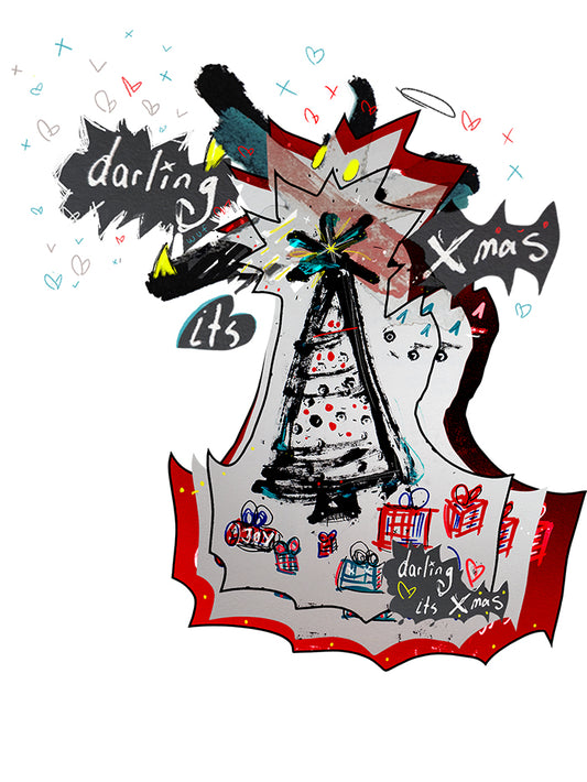 "Hey Darling, it's Xmas." Kb Tee Hoodie