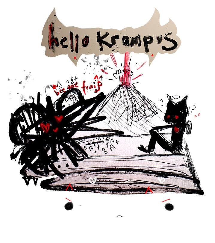 "Hello Again Krampus" Kb Tee Hoodie