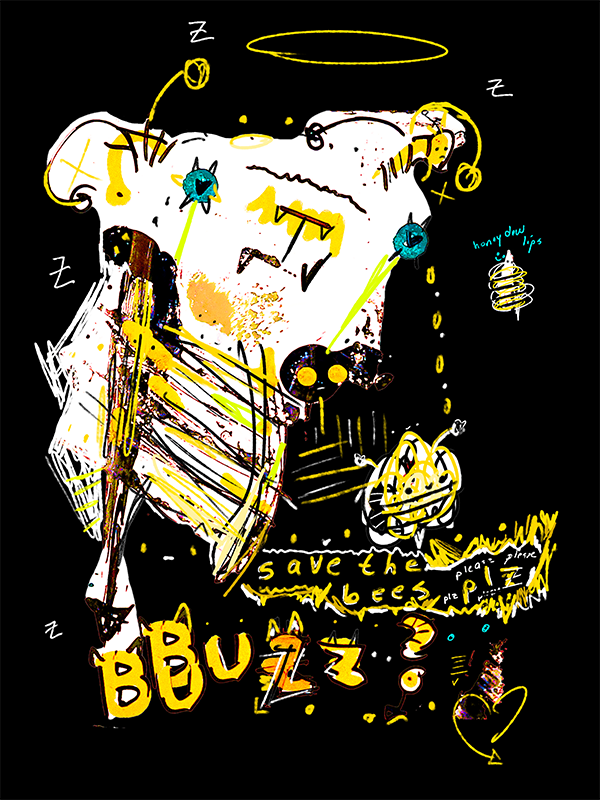 "Save the Bees please" kB Tee Hoodie
