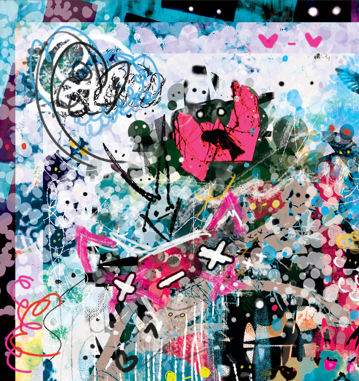 Wild Snow, Waiting for You - Kb DigiDoodle Canvas Print