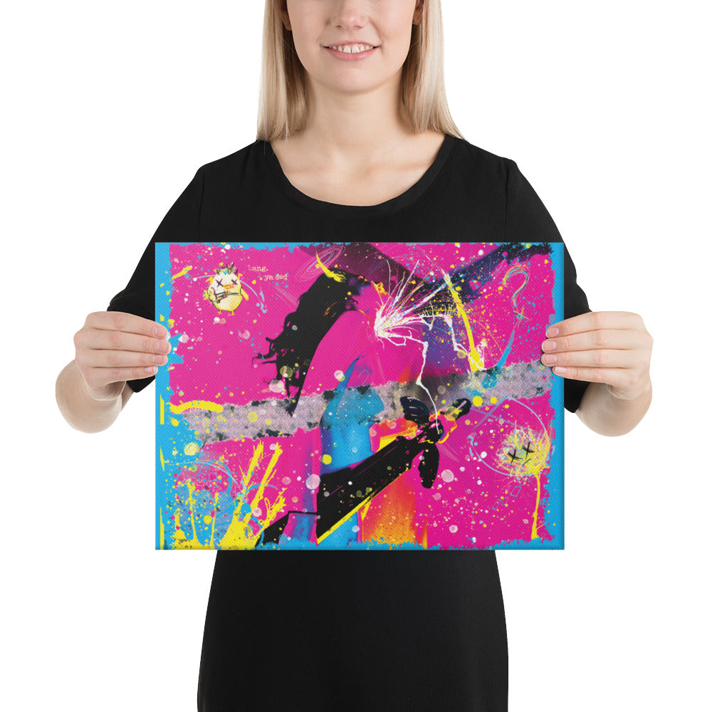 The Bang Bang Girl - Kb DigiDoodle Canvas Print