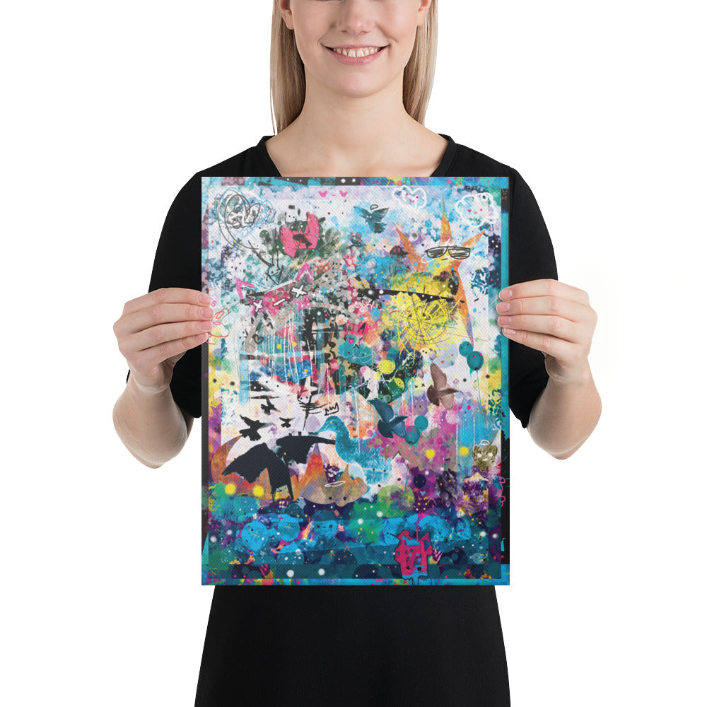 Wild Snow, Waiting for You - Kb DigiDoodle Canvas Print