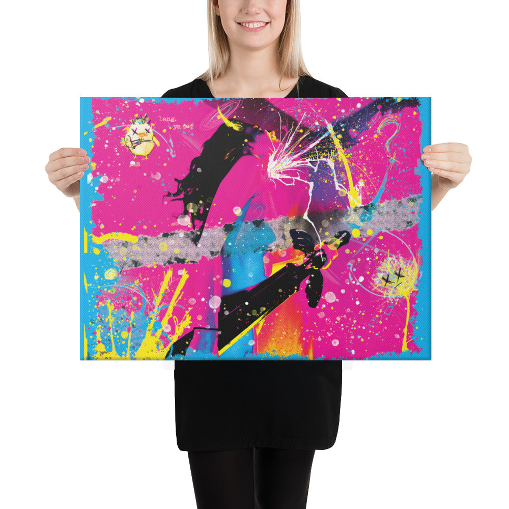 The Bang Bang Girl - Kb DigiDoodle Canvas Print