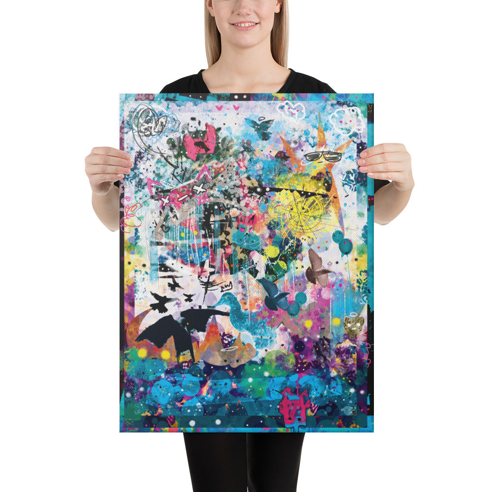 Wild Snow, Waiting for You - Kb DigiDoodle Canvas Print