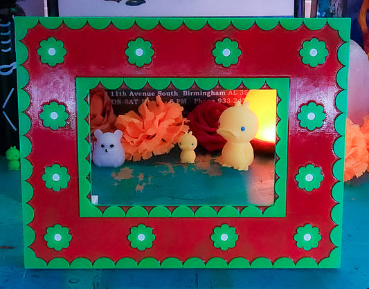 Holiday Gourmet Edition, the Korok Frame. (Green Border/Red Face)