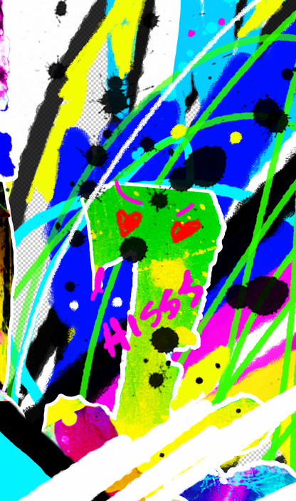 "Two Strangers, Turning into Dust" Edition - KB Fine(ish) Art Shower Curtain