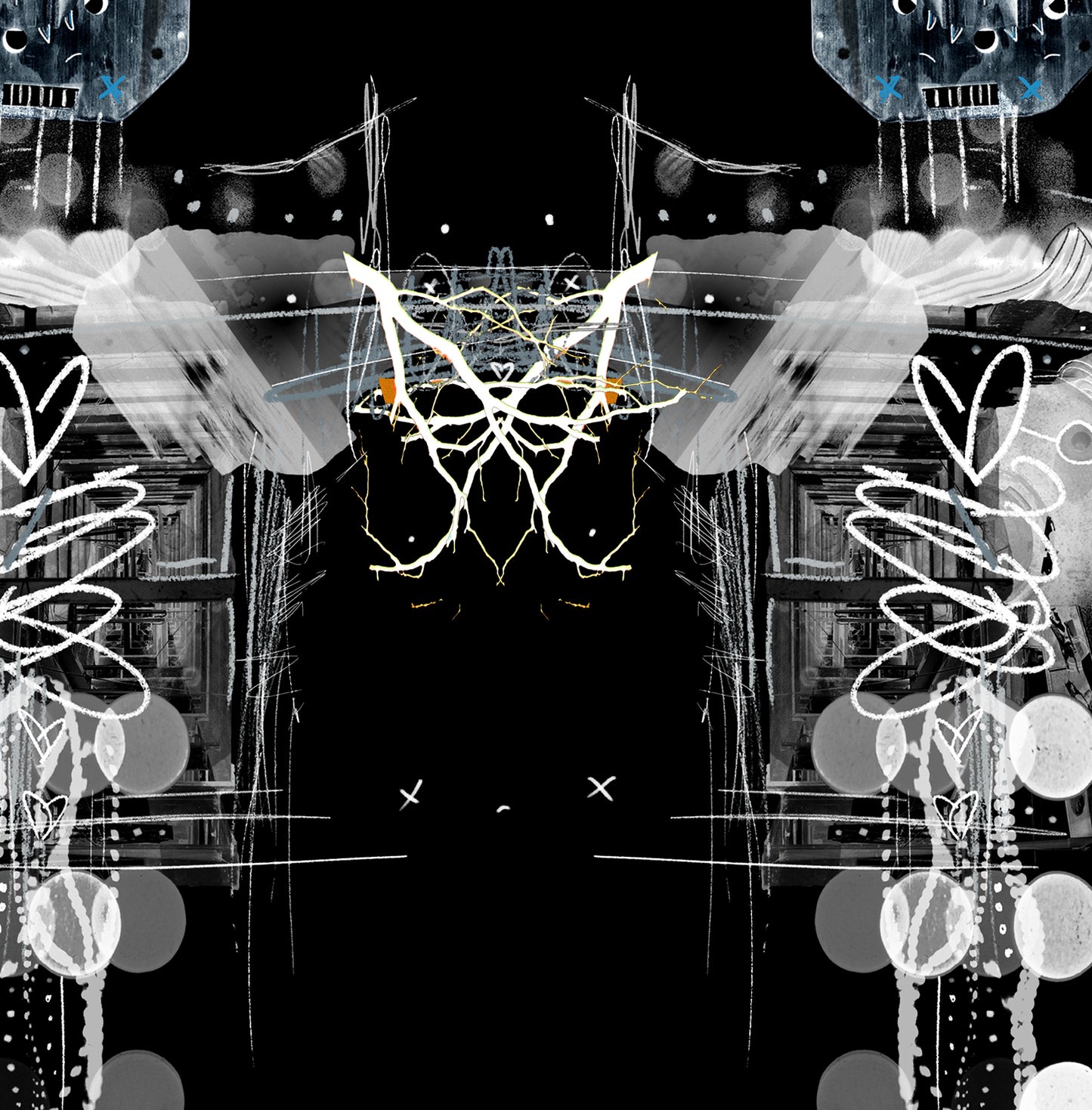 Faded Jeans - kB DigiDoodle Canvas Print