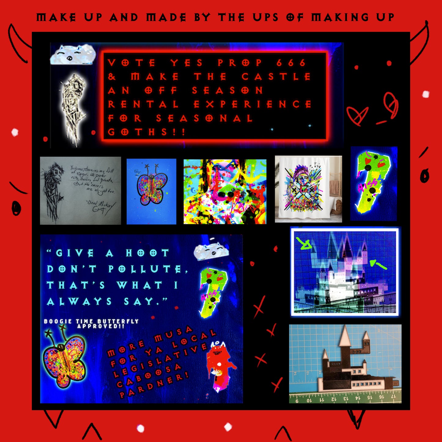 Vampire Medusa for City Council - Kb DigiDoodle Canvas Print