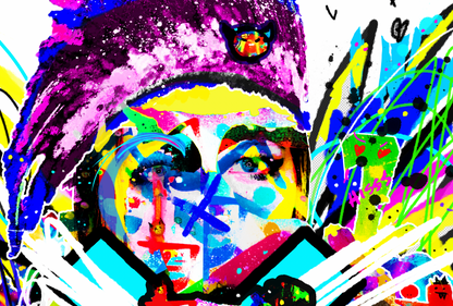 "Two Strangers, Turning into Dust" Edition - KB Fine(ish) Art Shower Curtain