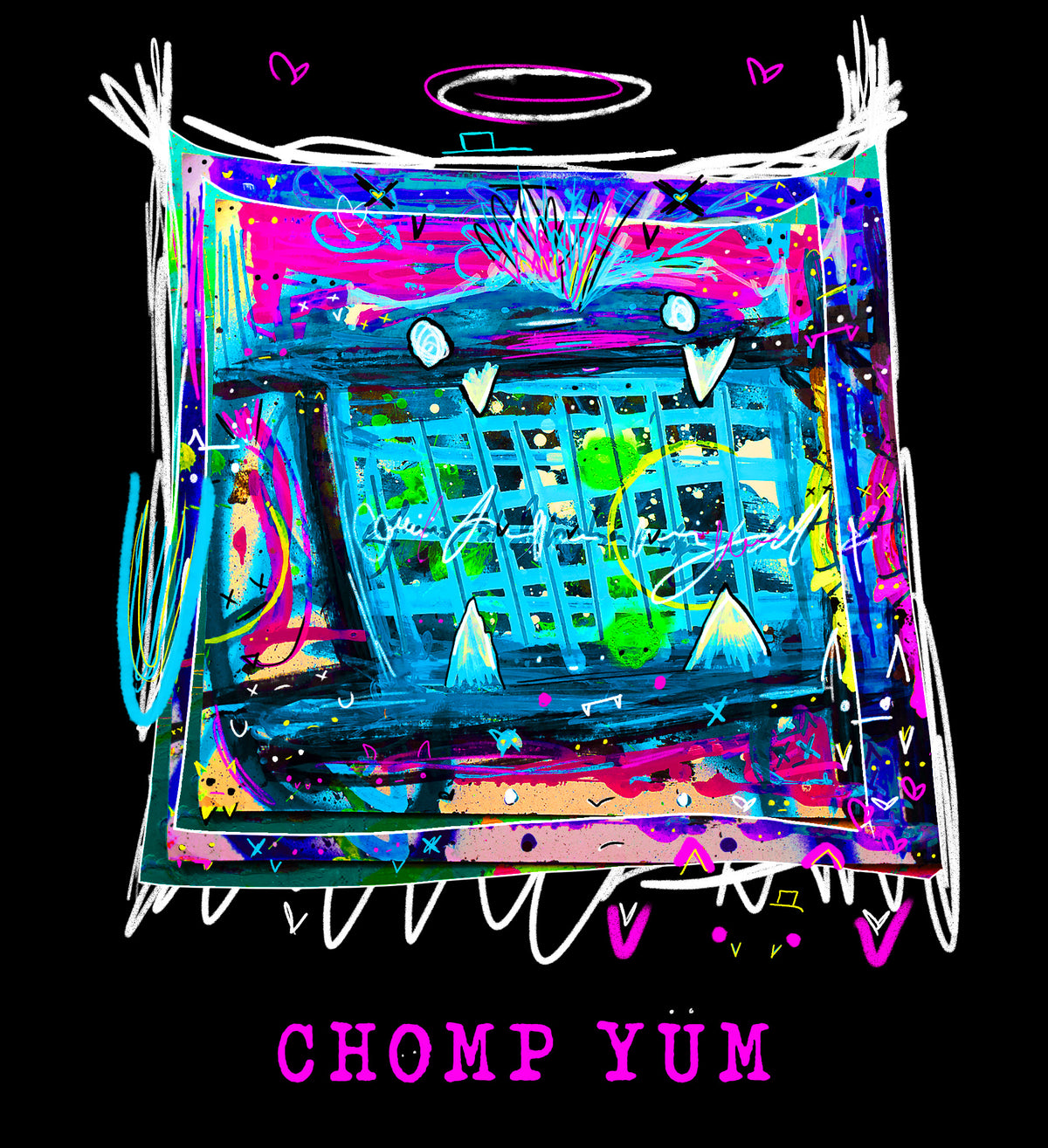 Chomp Yum - kB Tee Hoodie
