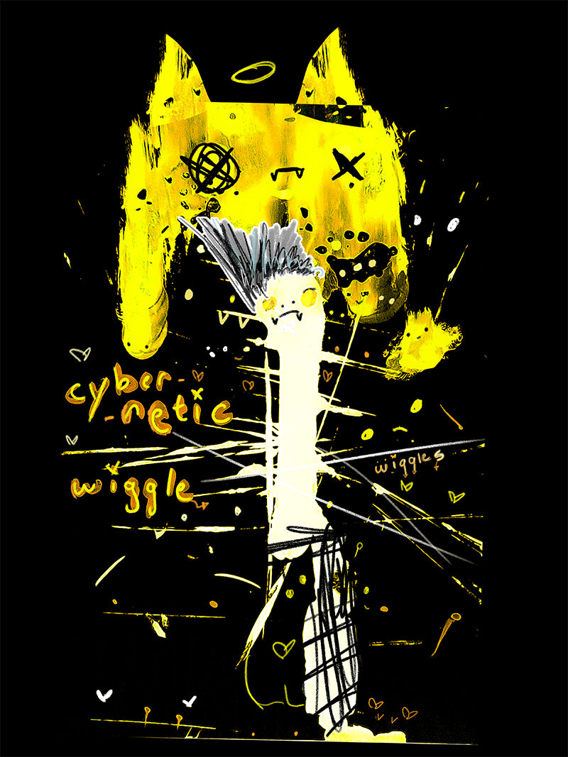 "Cybernetic Wiggle Wiggle" kB Tee Hoodie