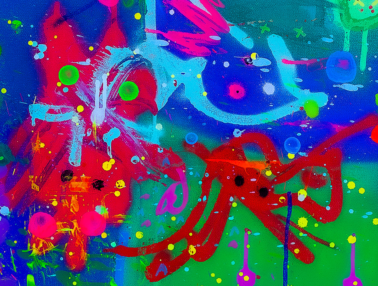 The Love Cats - TWO Paintings - Kodama Bebop Analog Original Painting(s)