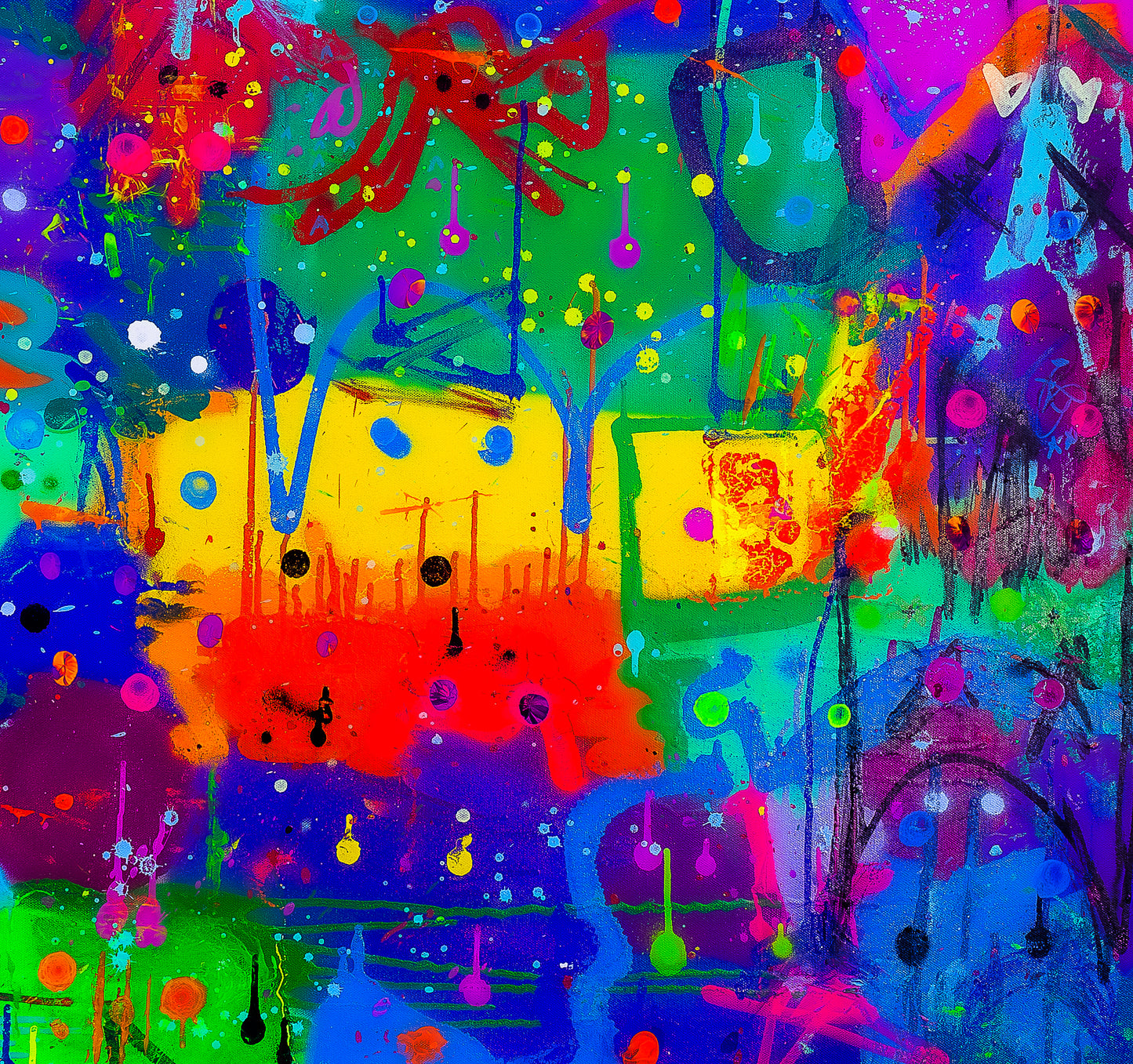 The Love Cats - TWO Paintings - Kodama Bebop Analog Original Painting(s)