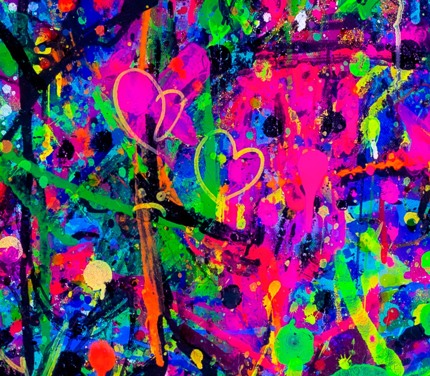 Sad Love Bears - Kodama Bebop Analog Original Painting