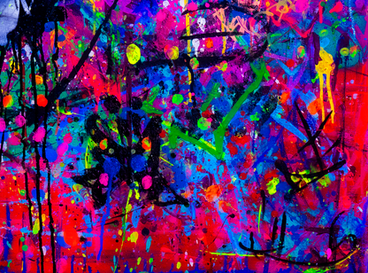 Sad Love Bears - Kodama Bebop Analog Original Painting