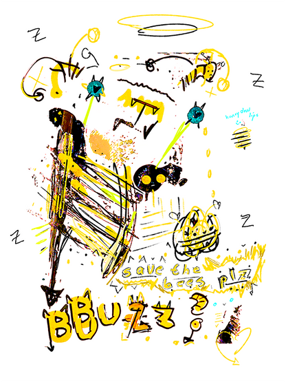 "Save the Bees please" kB Tee Hoodie