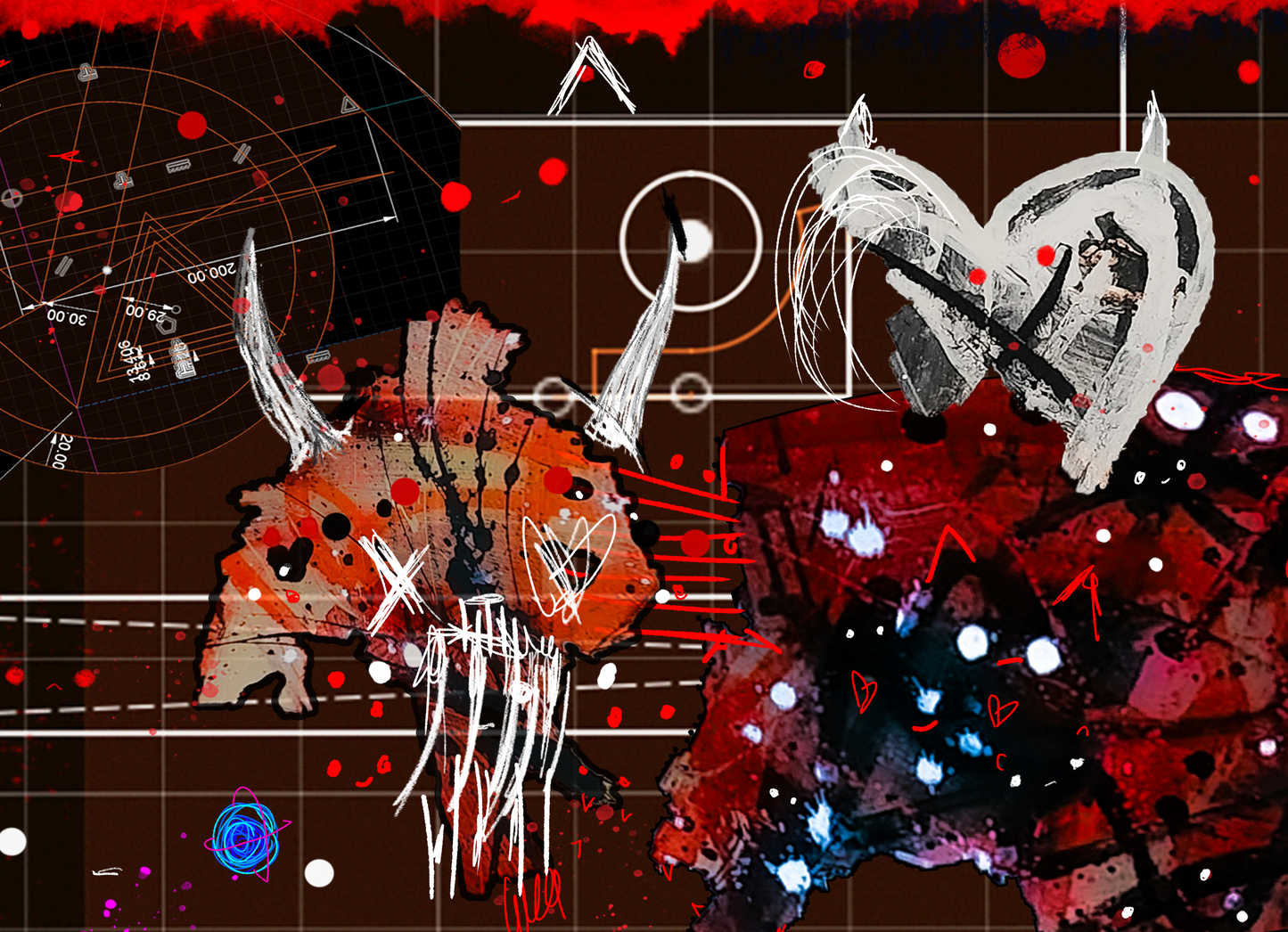 Various Failures and the Swans are Dead - Kb DigiDoodle Canvas Print