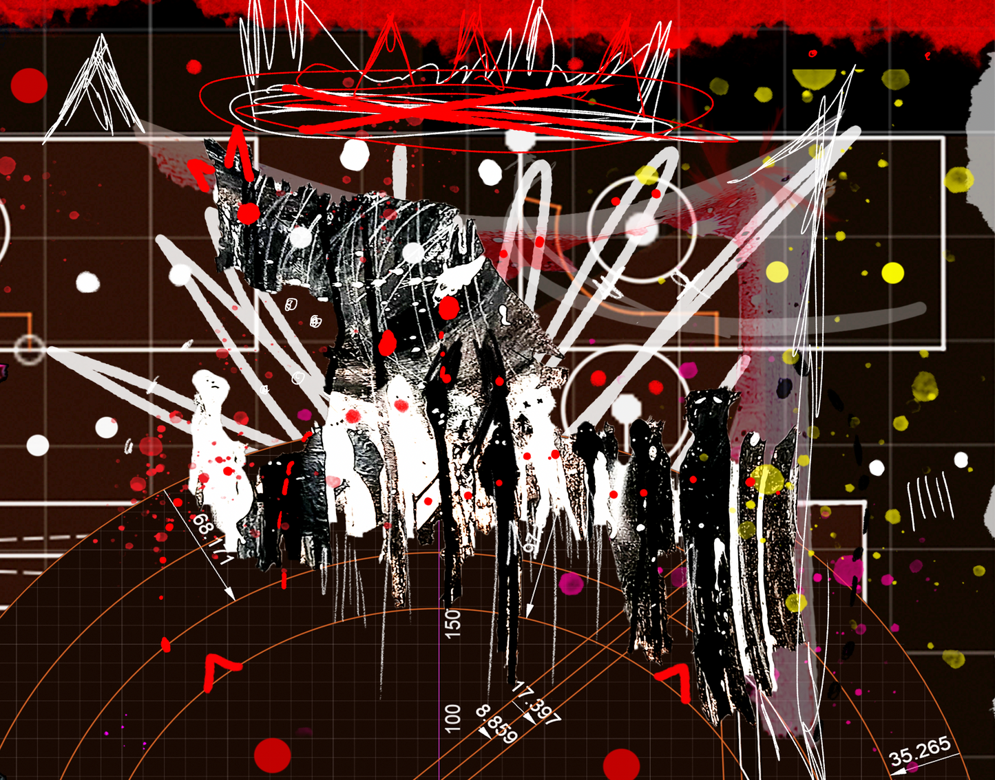 Various Failures and the Swans are Dead - Kb DigiDoodle Canvas Print