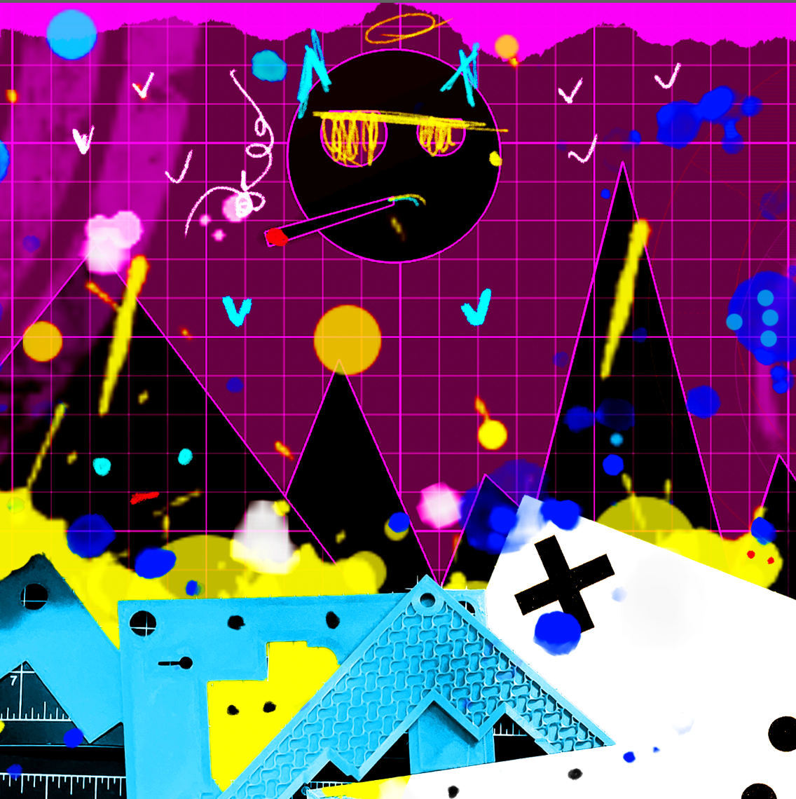 Robo Sad - Kb DigiDoodle Canvas Print