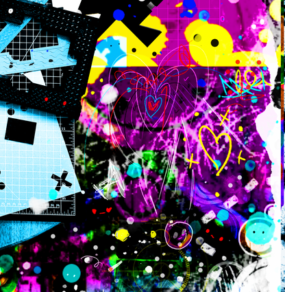 Robo Sad - Kb DigiDoodle Canvas Print