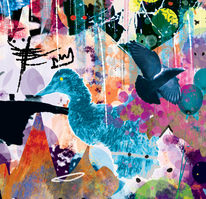 Wild Snow, Waiting for You - Kb DigiDoodle Canvas Print