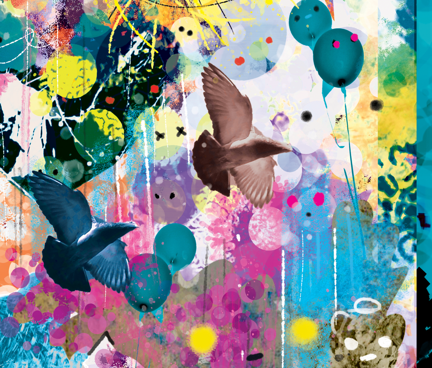 Wild Snow, Waiting for You - Kb DigiDoodle Canvas Print