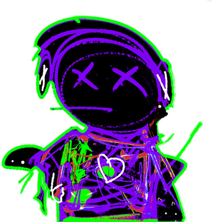 Headphones Jack - Purple/Green Edition - KB Zipp Hoodie