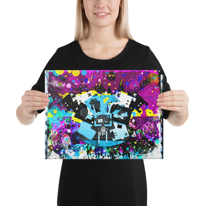 Robo Sad - Kb DigiDoodle Canvas Print