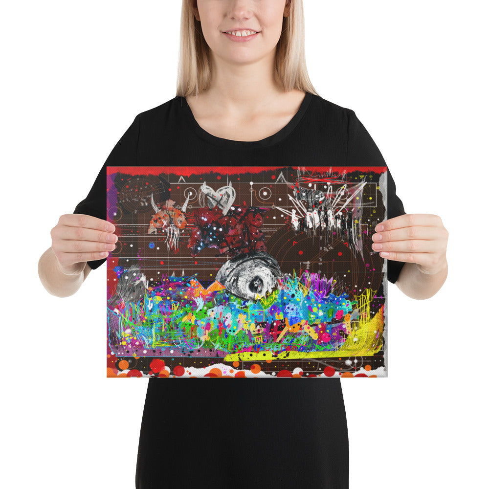 Various Failures and the Swans are Dead - Kb DigiDoodle Canvas Print