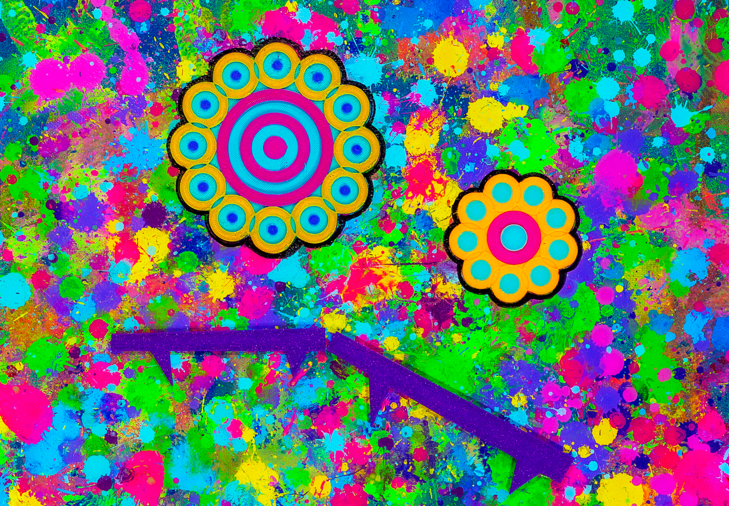 Flower Boing - Kodama Bebop Analog Original Painting