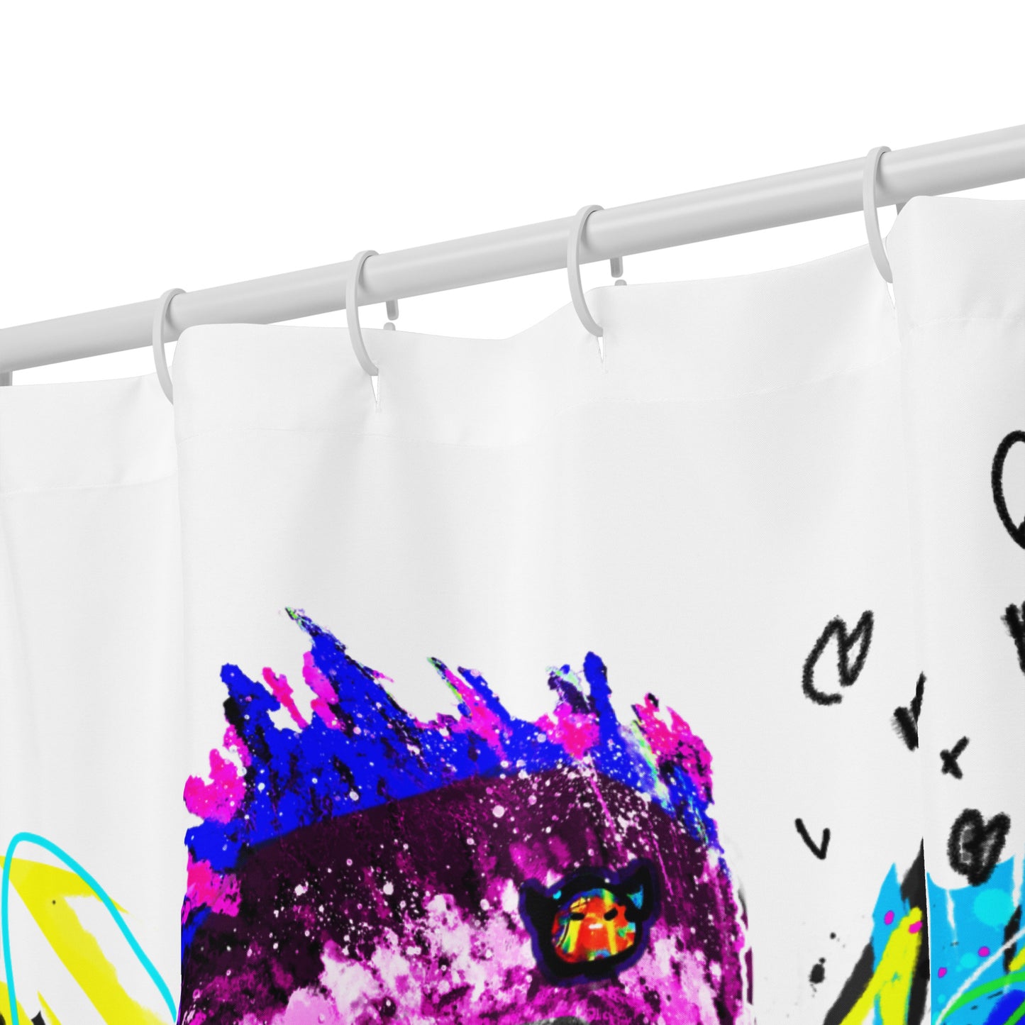 "Two Strangers, Turning into Dust" Edition - KB Fine(ish) Art Shower Curtain
