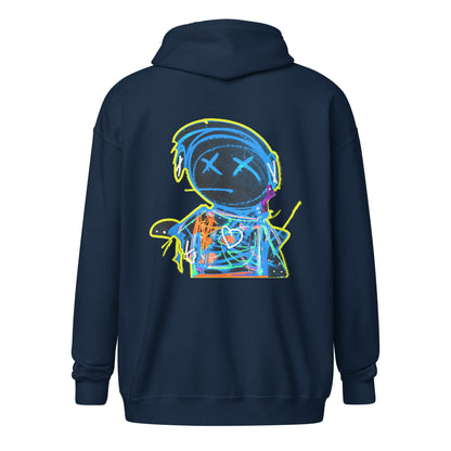 Headphone Jack - Blue/Yellow Edition - KB Zipp Hoodie